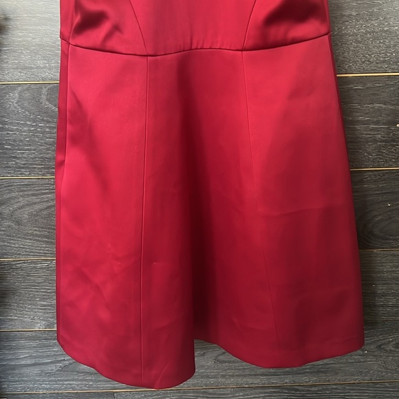 Express V Neck Satin Mini Cocktail Dress Sz 2 - Picture 7 of 9